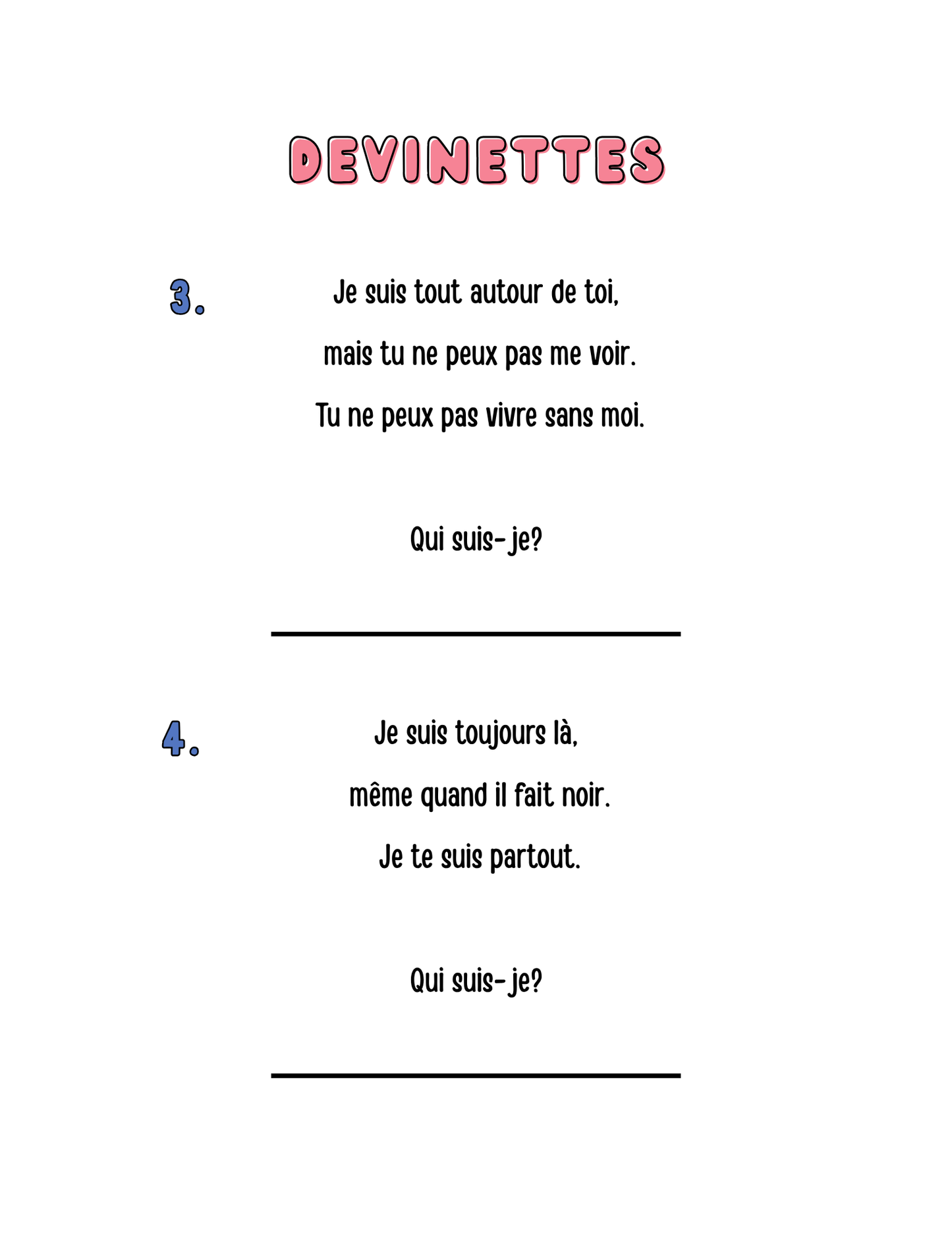 Activités d'été