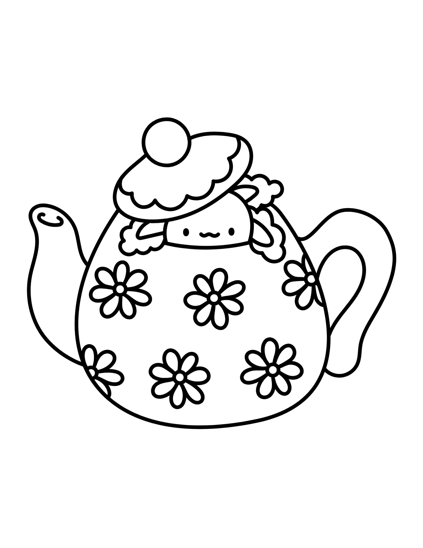 Cahier de coloriage | 50 pages | Contours épais