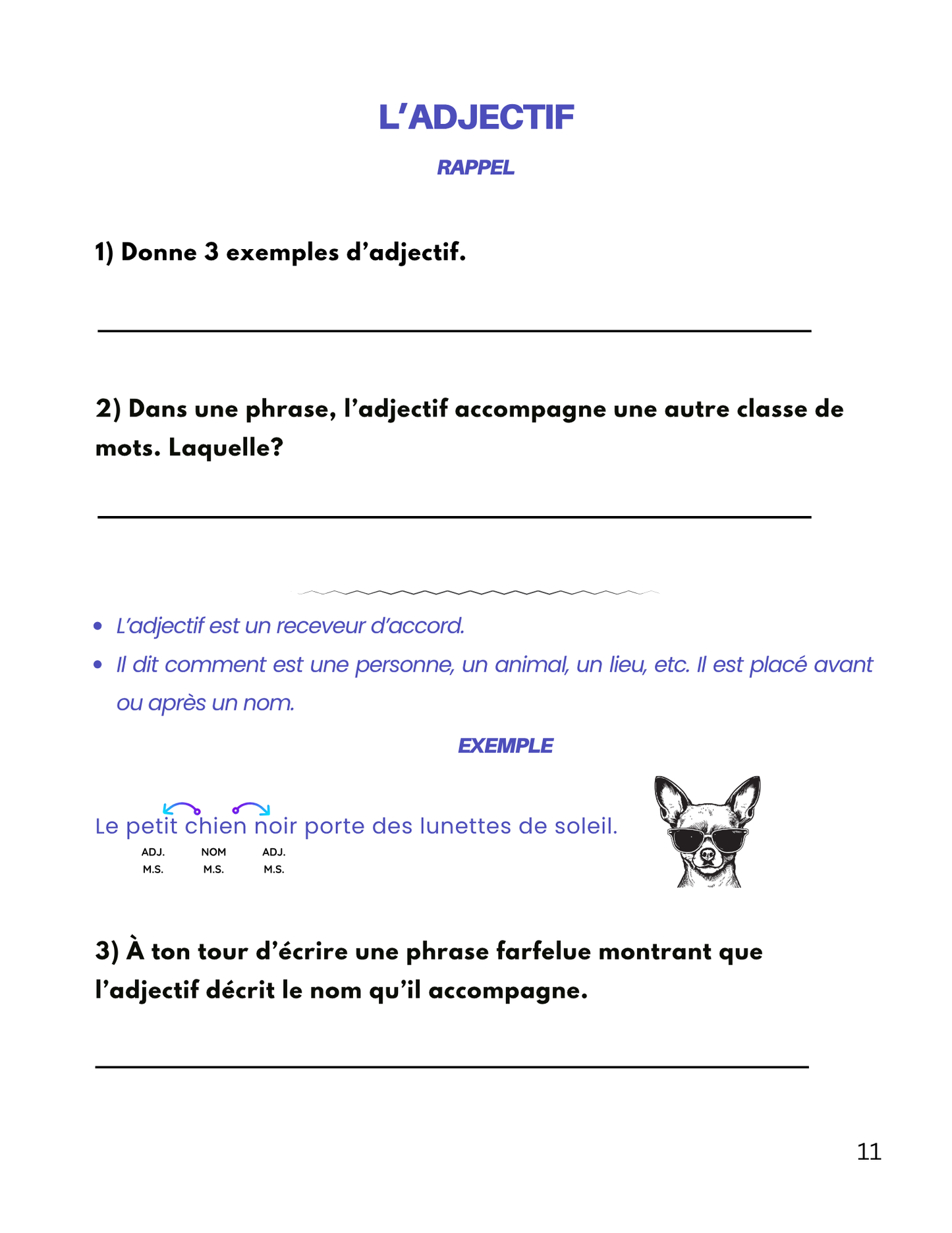 Les classes de mots et les temps de verbes