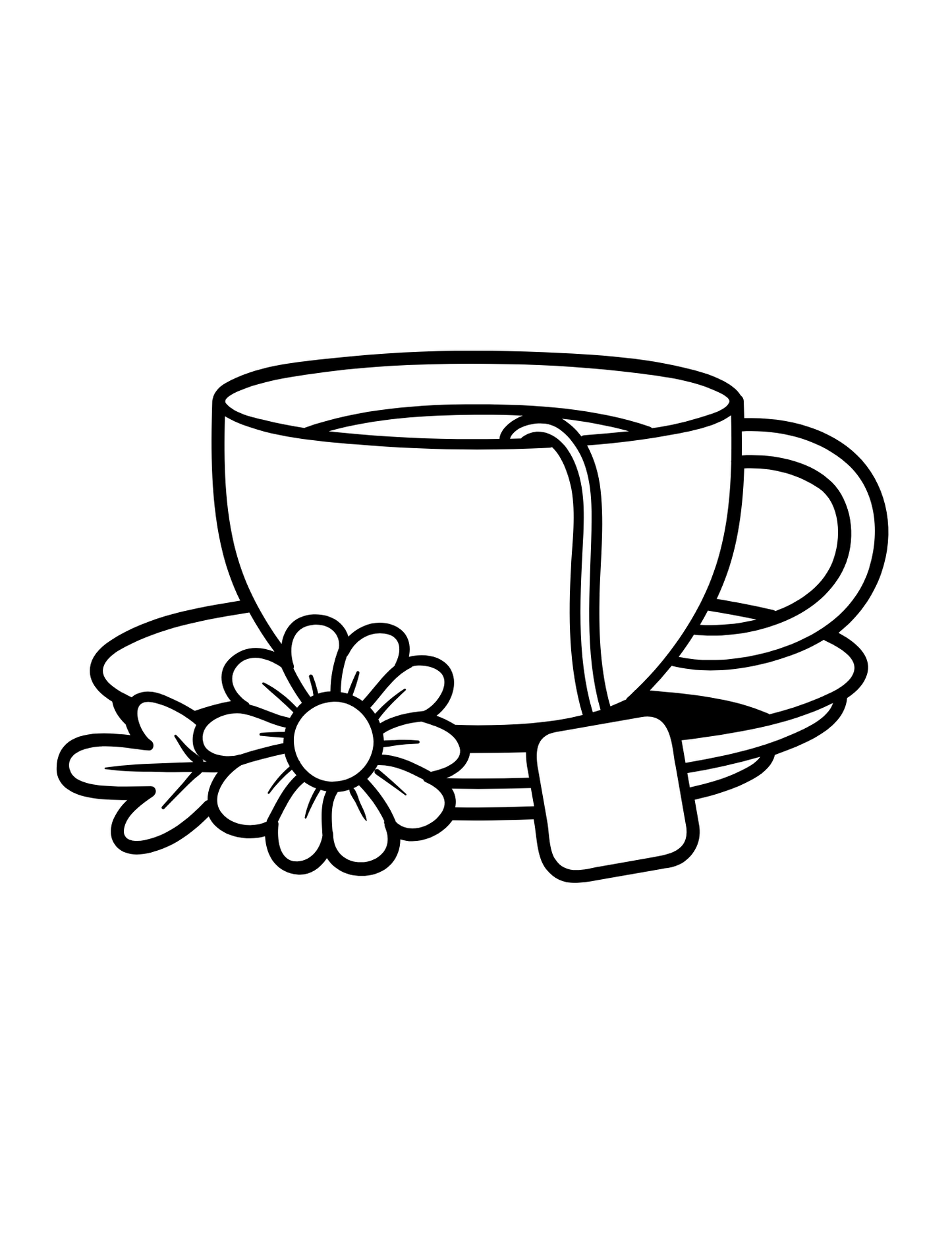 Cahier de coloriage | 50 pages | Contours épais