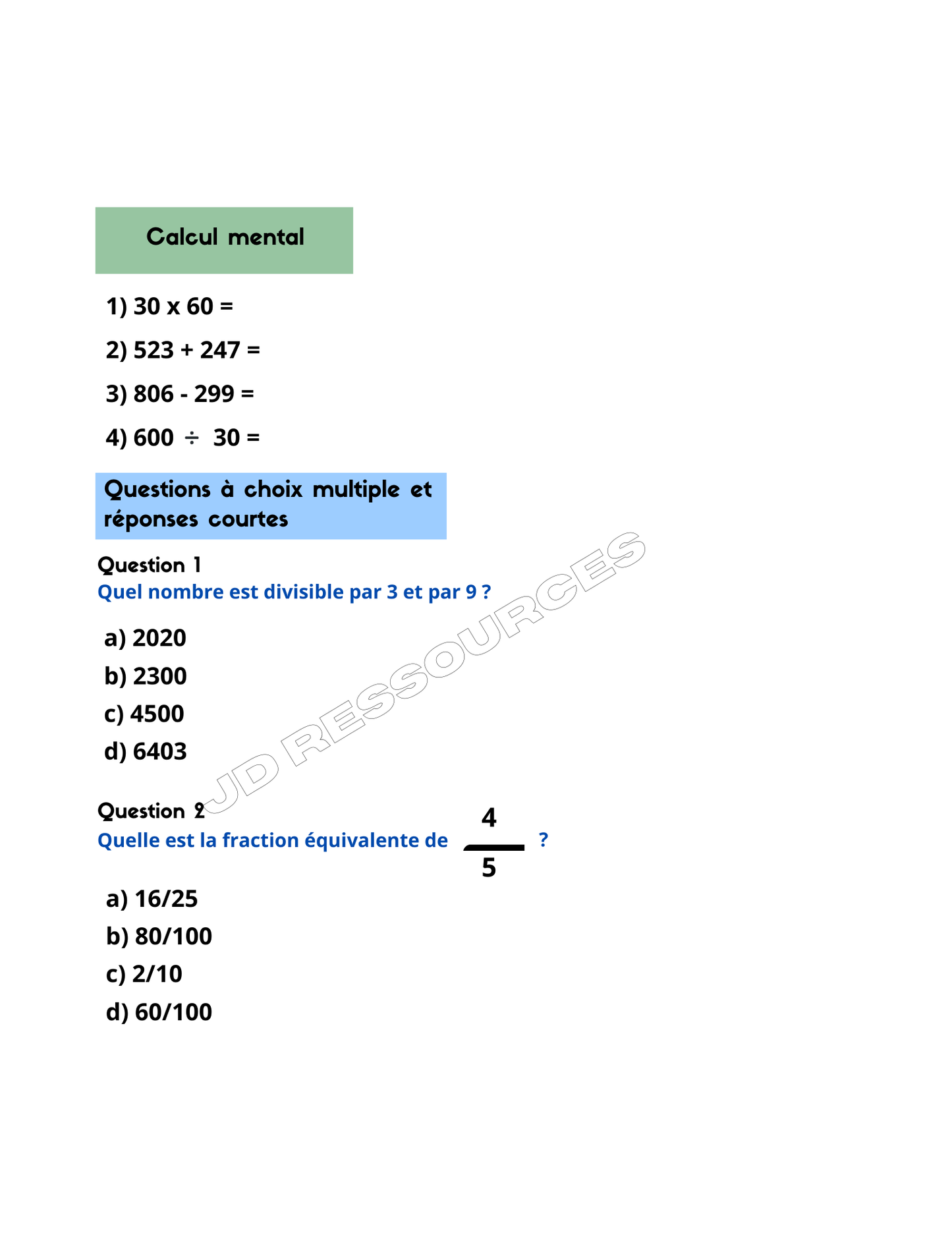 2 examens du ministère-Simulation