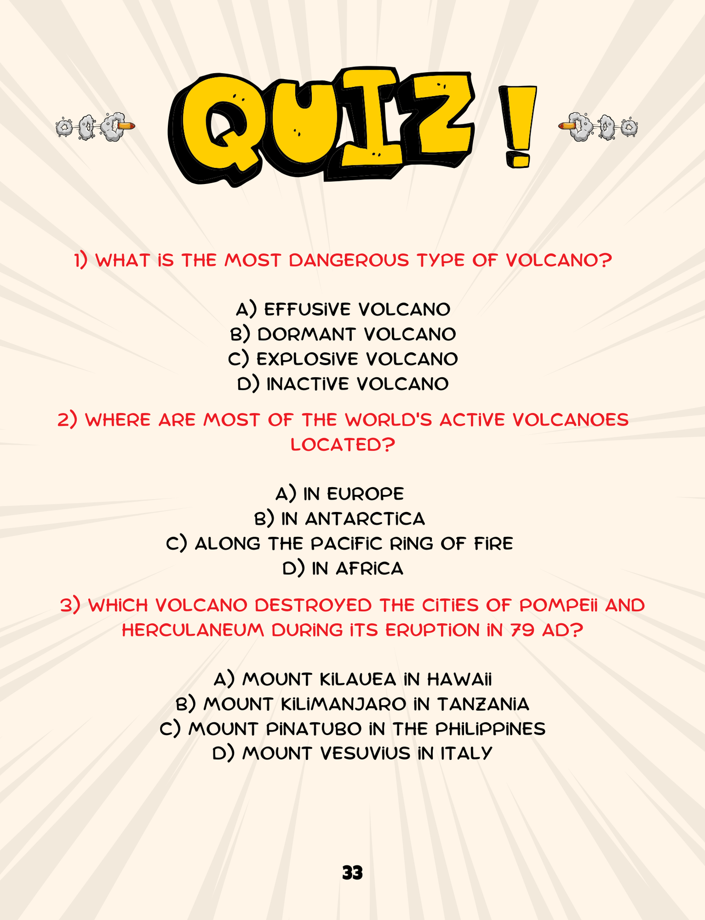 Everything About Volcanoes - 46 pages