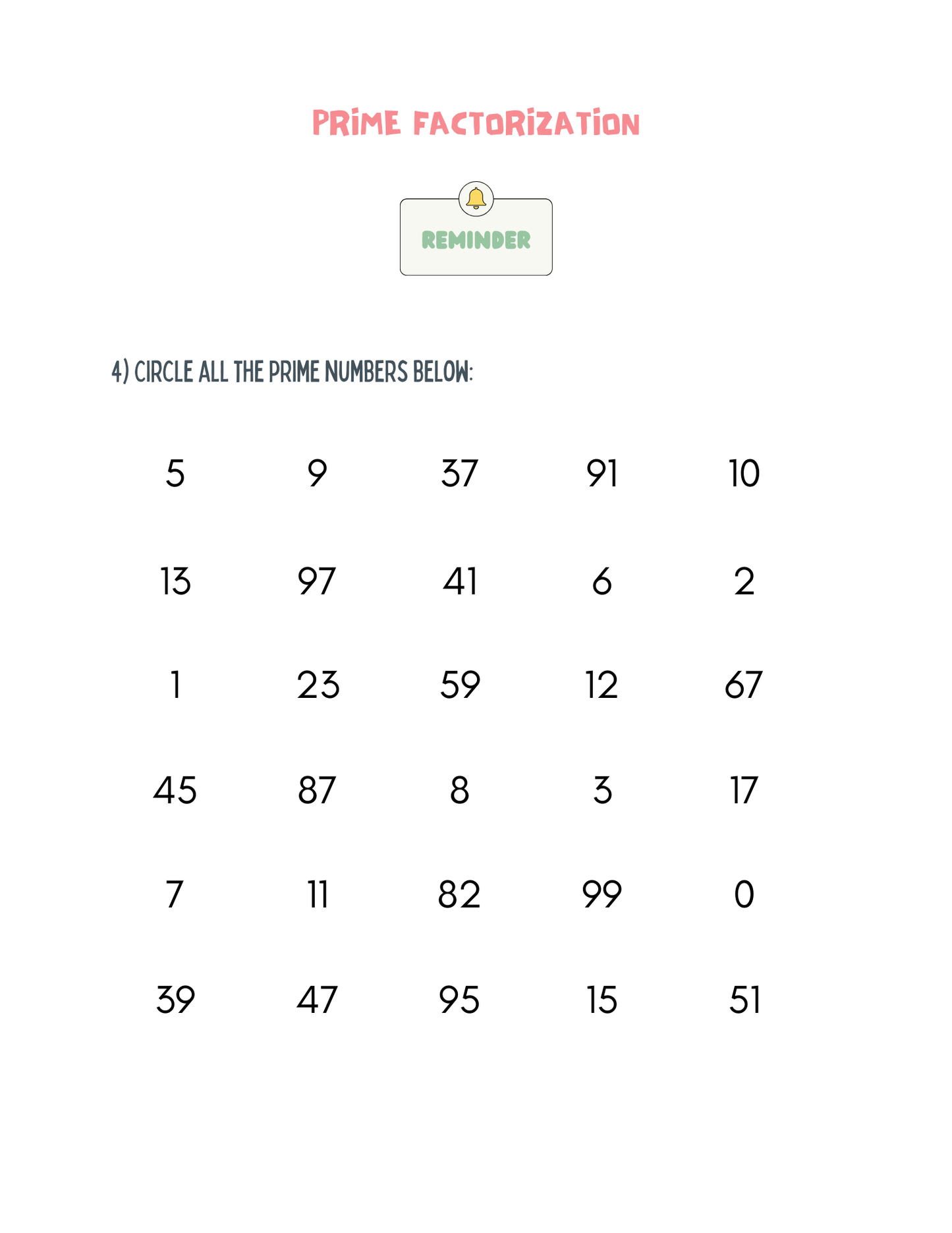 Comprehensive Math Practice Pack #1 - 95 pages