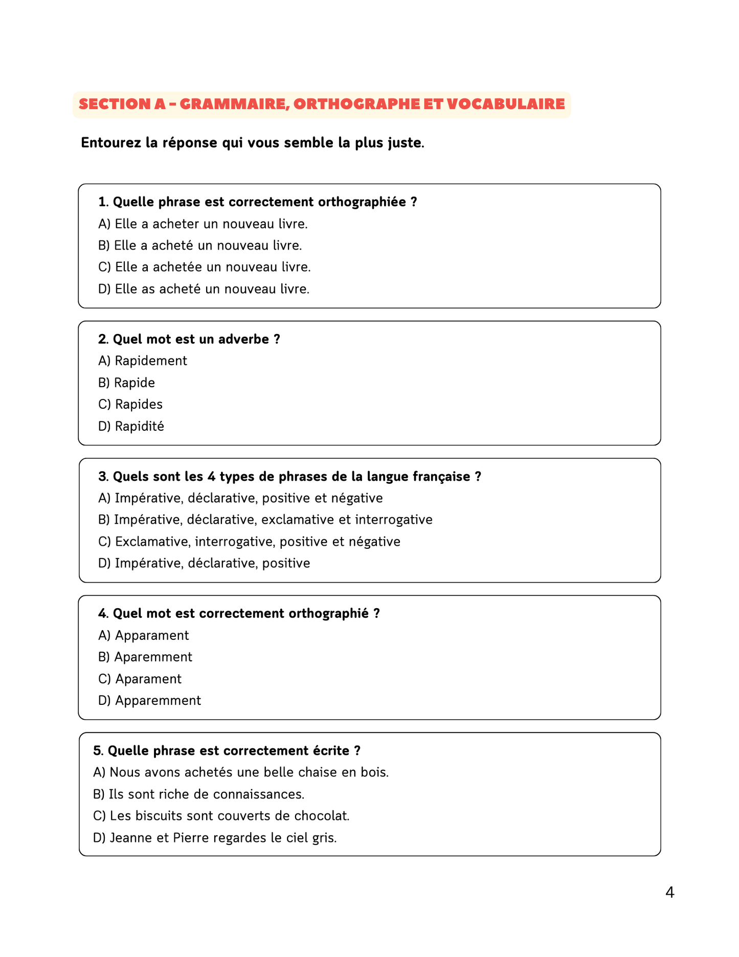 4-en -1 | L'examen d'entrée au secondaire privé ou international au Québec
