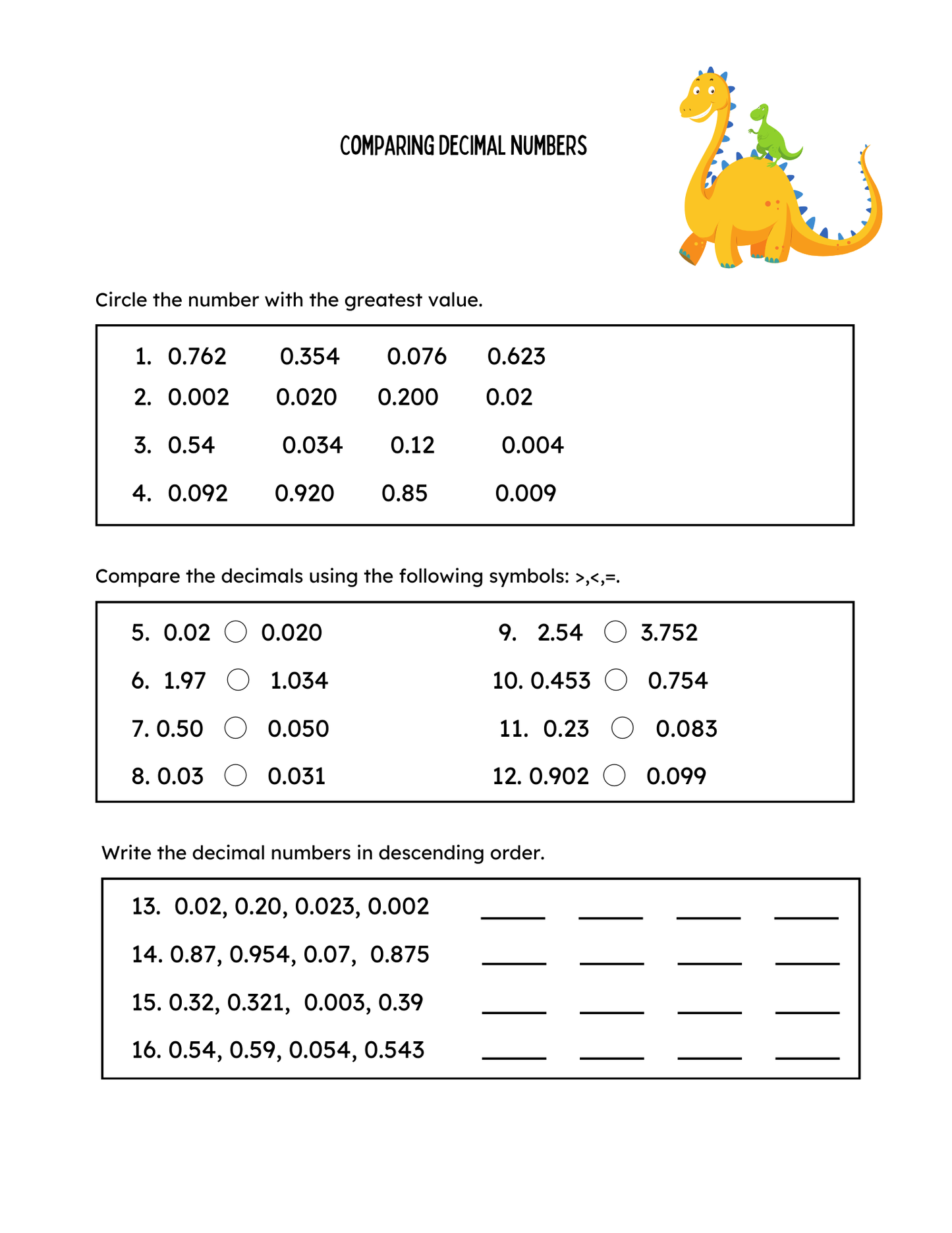 Comprehensive Math Practice Pack #2 - 30 pages