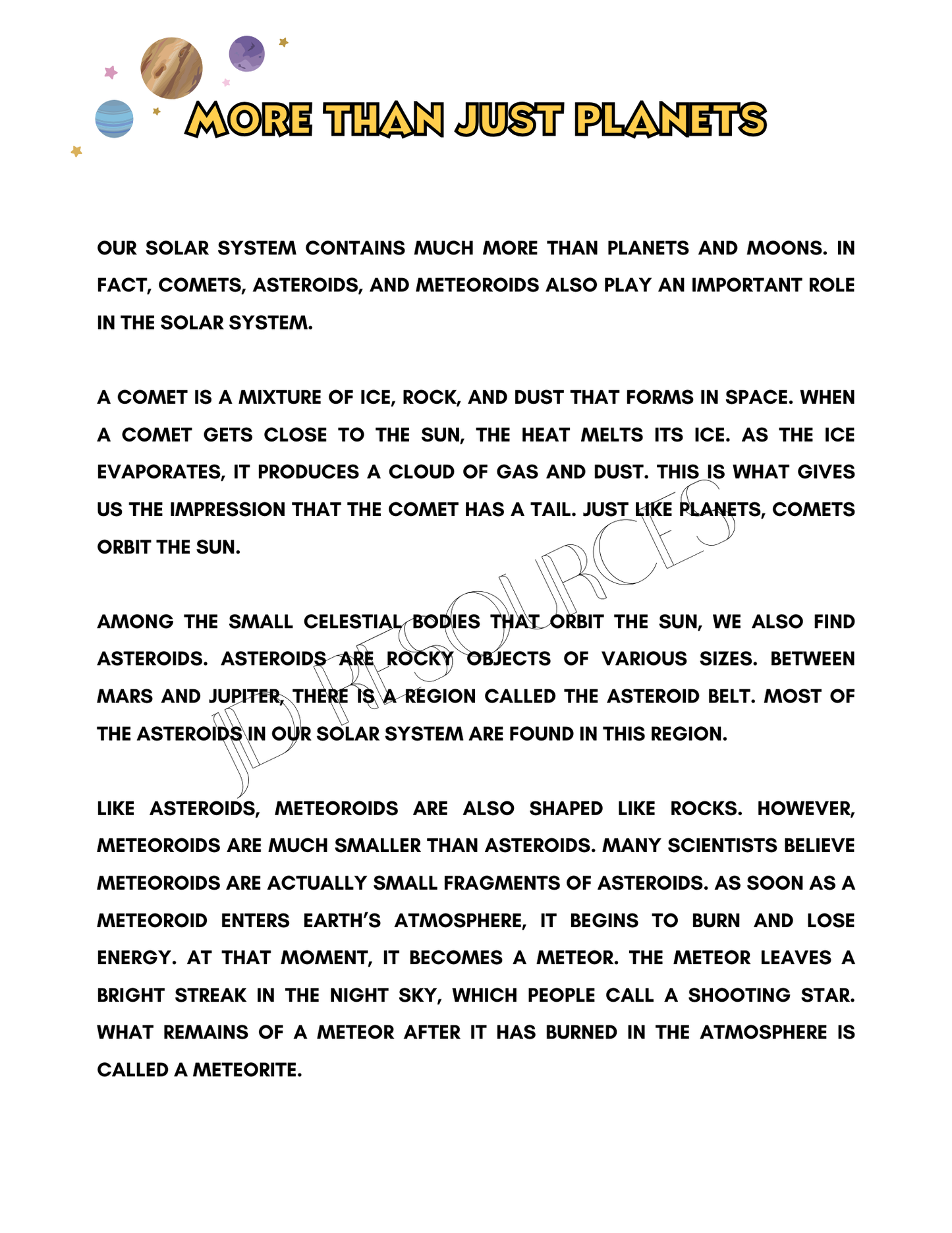 Science Pack - 20 pages