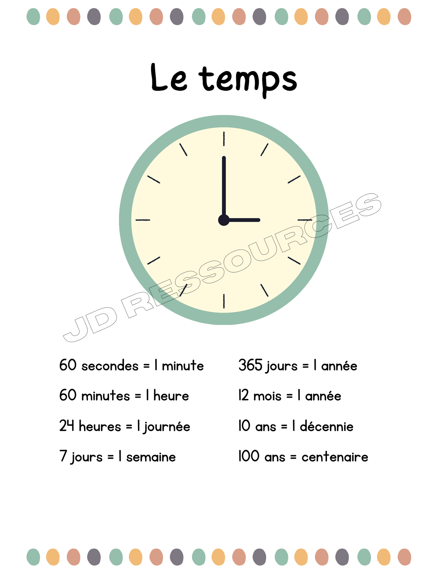 Lire le temps