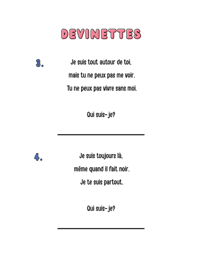 Activités d'été