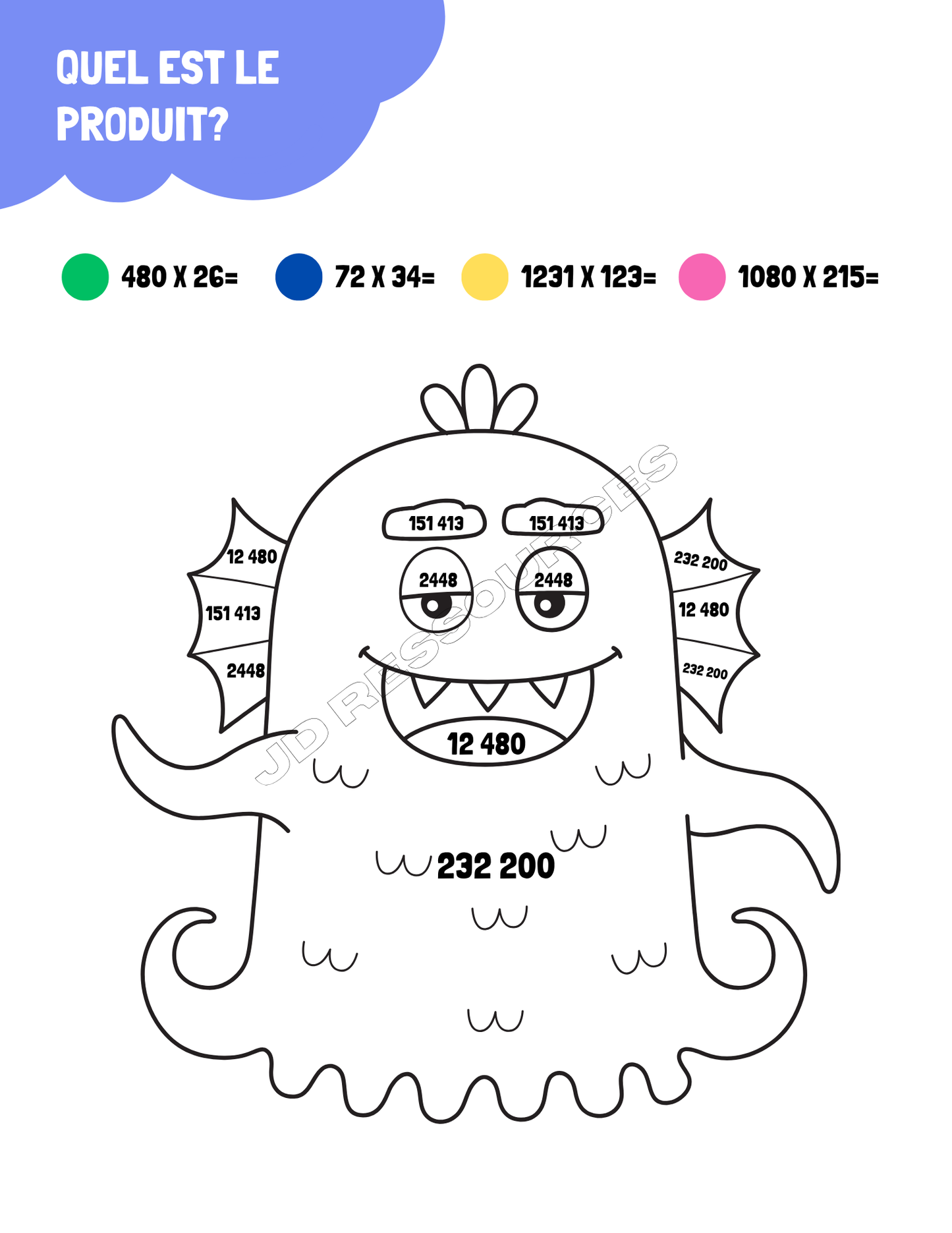 Ma 5e année en mathématiques