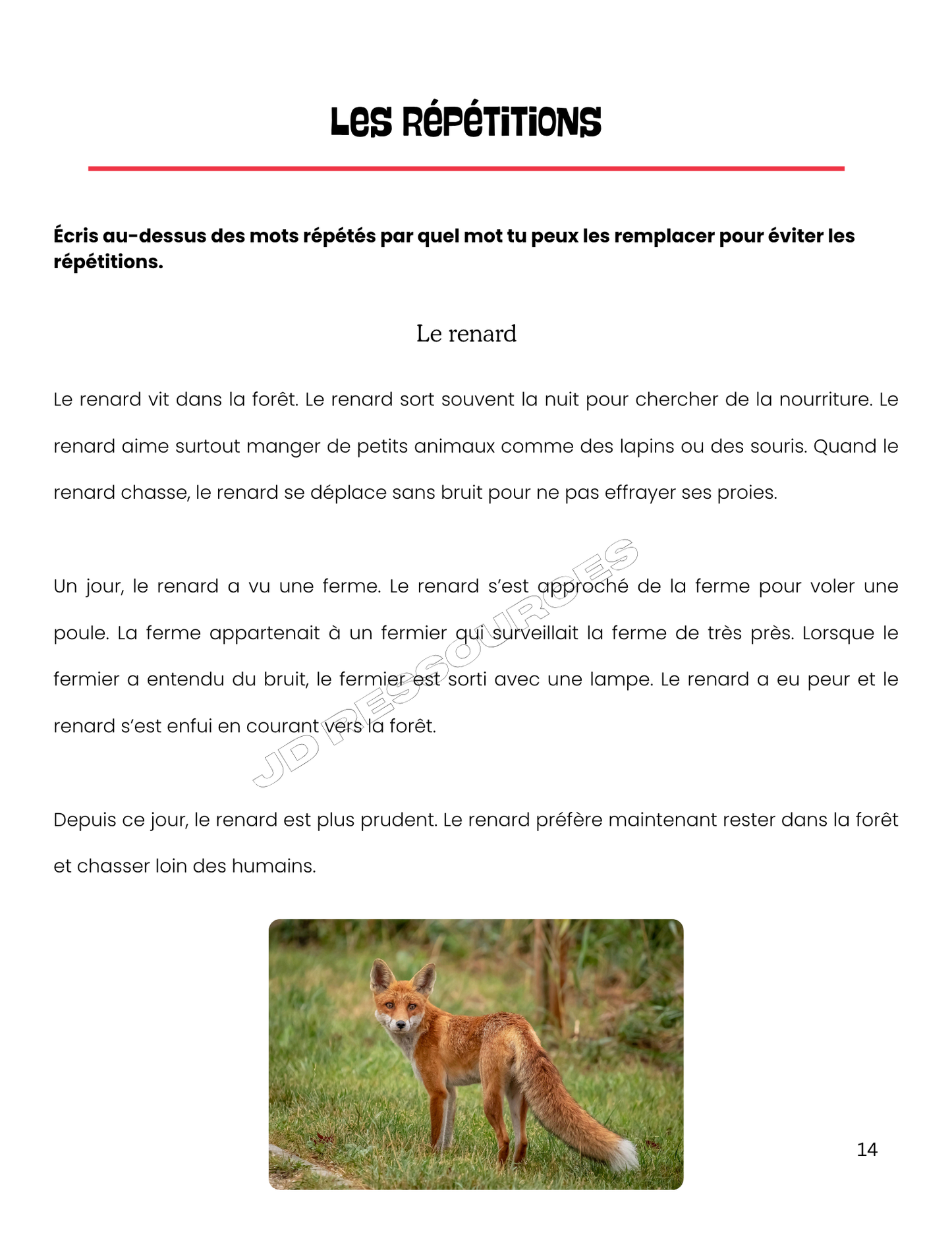 6e année | Simulation en lecture et en écriture | Pratique ministérielle