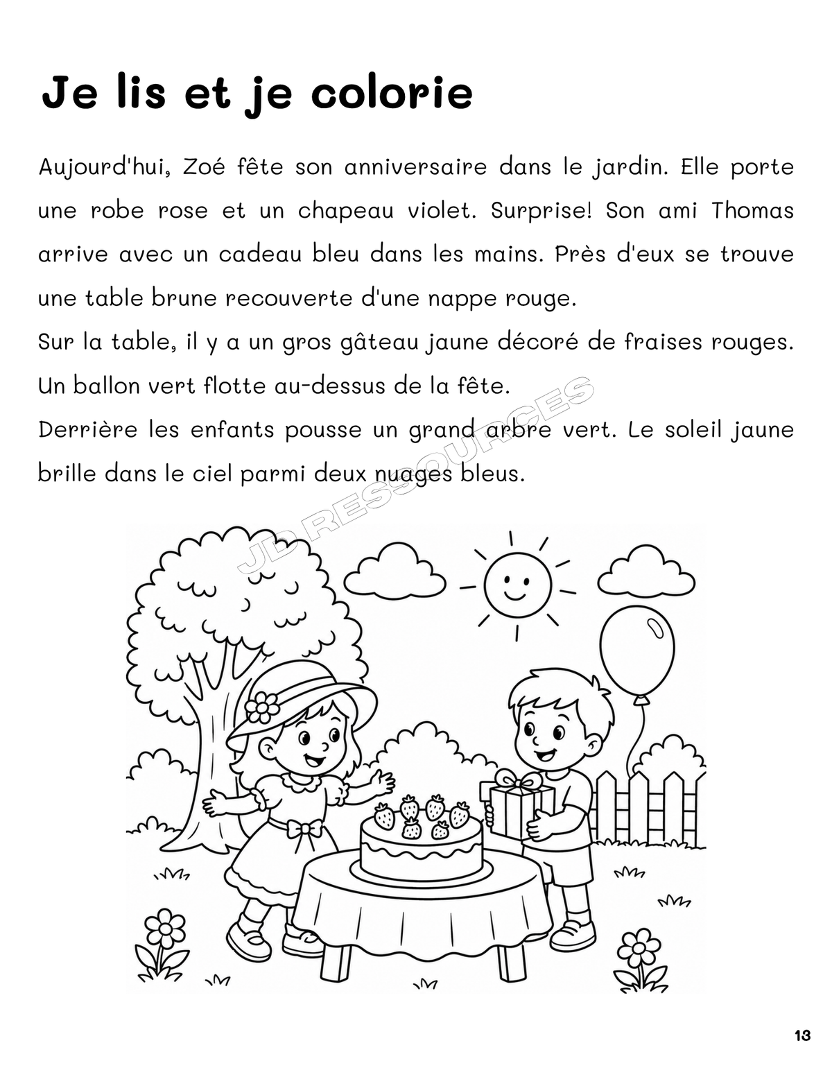 Révision en français- 4e année du primaire