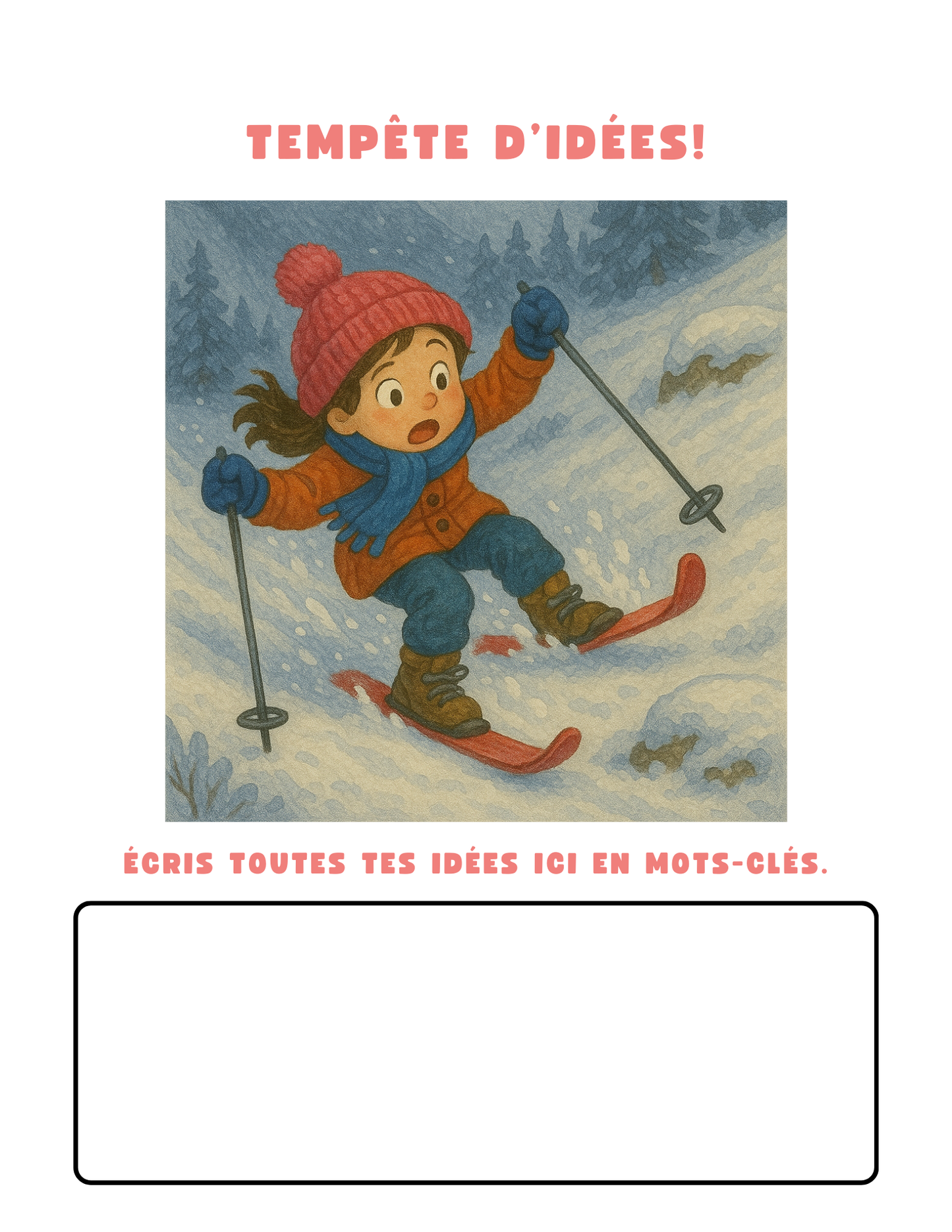 4e - Écriture - pratique ministérielle (thème l'hiver)