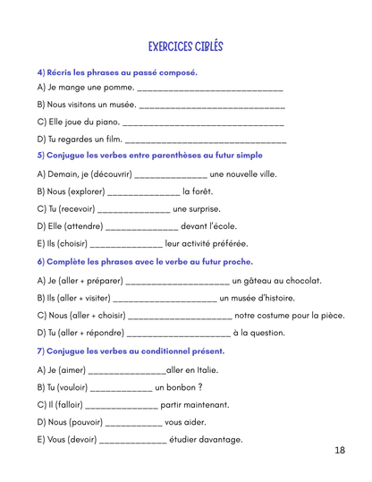 Les classes de mots et les temps de verbes