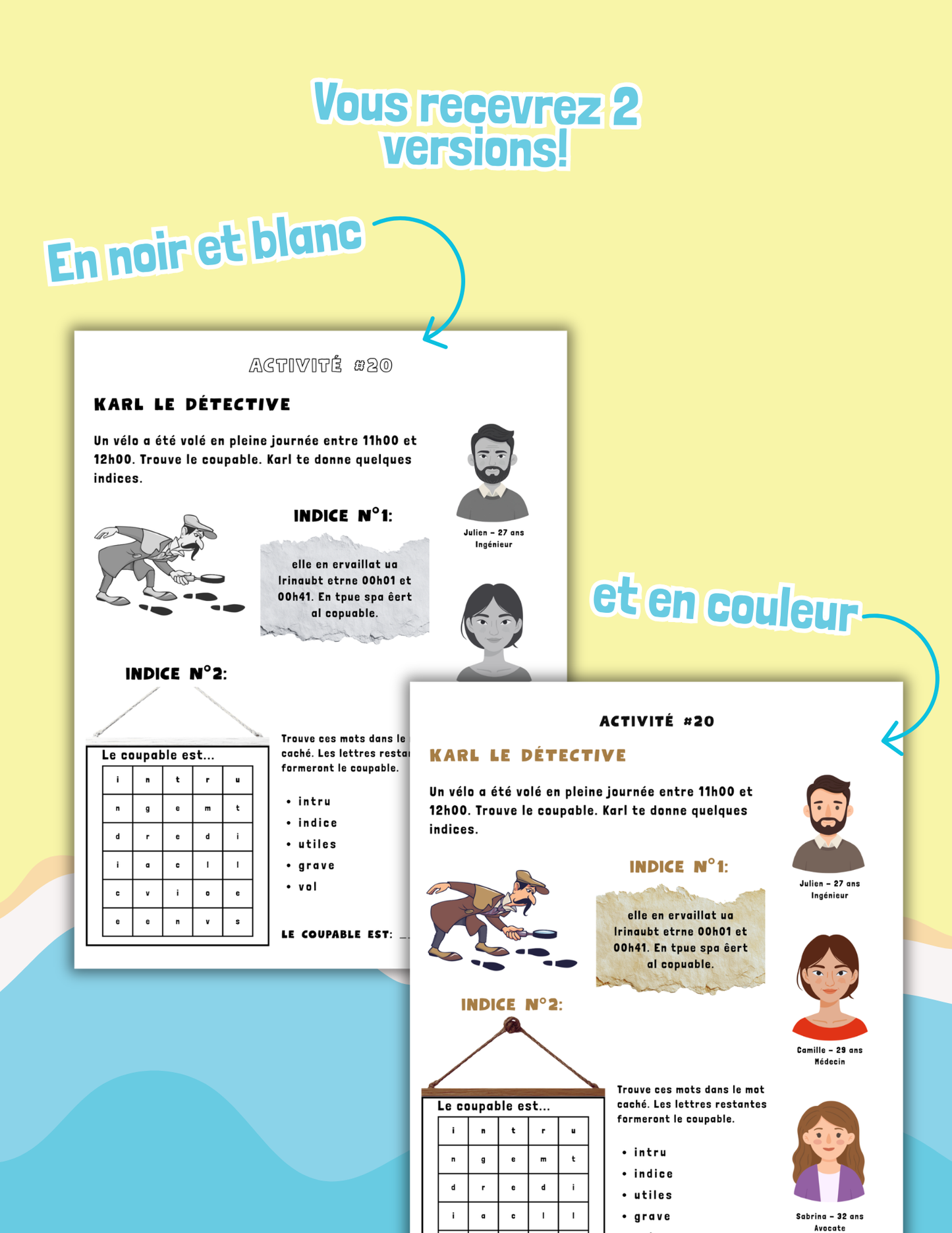 ☀️ Activités ludiques pour cet été – 7 à 12 ans