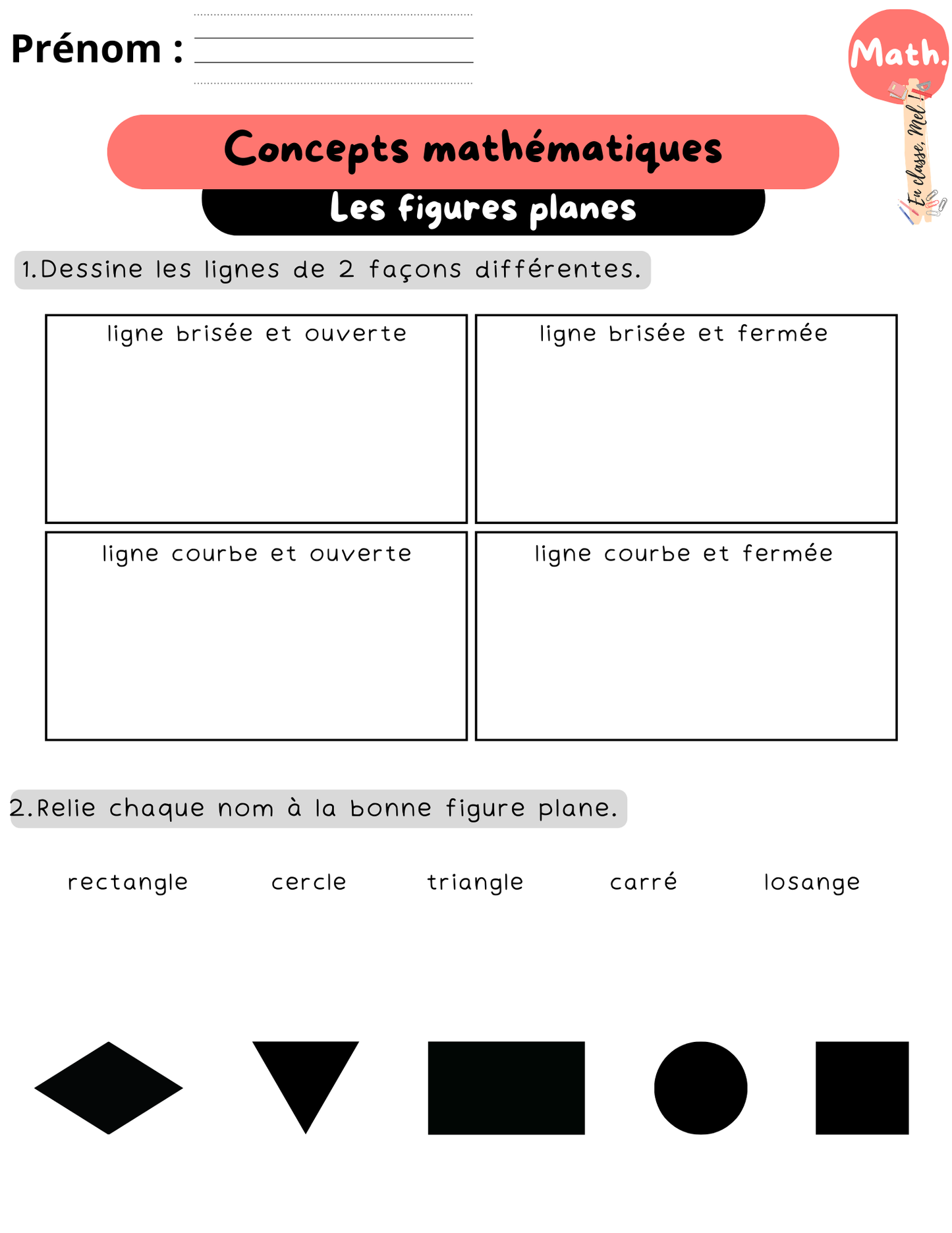 1er cycle - mathématiques