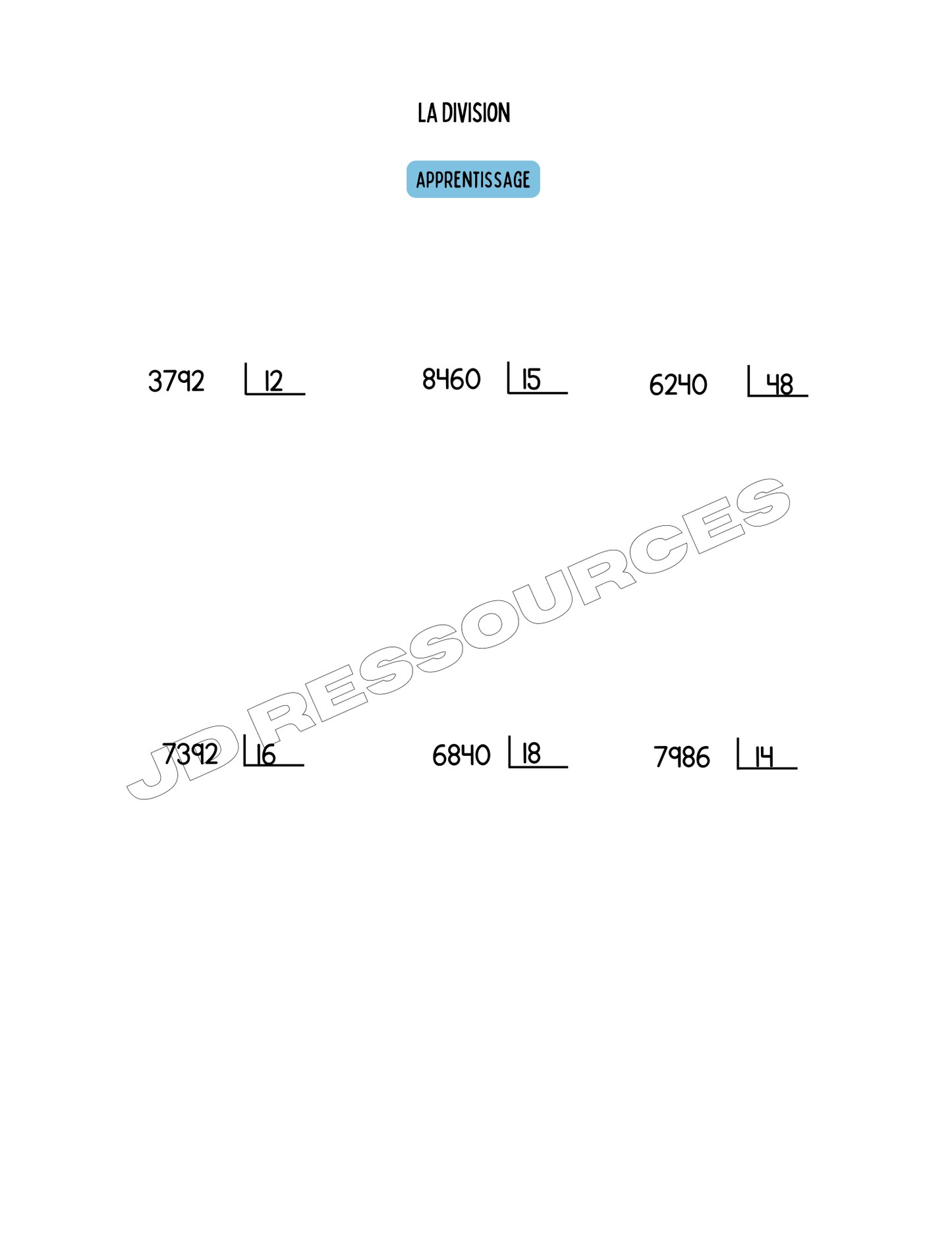 Cahier de mathématiques| 48 pages