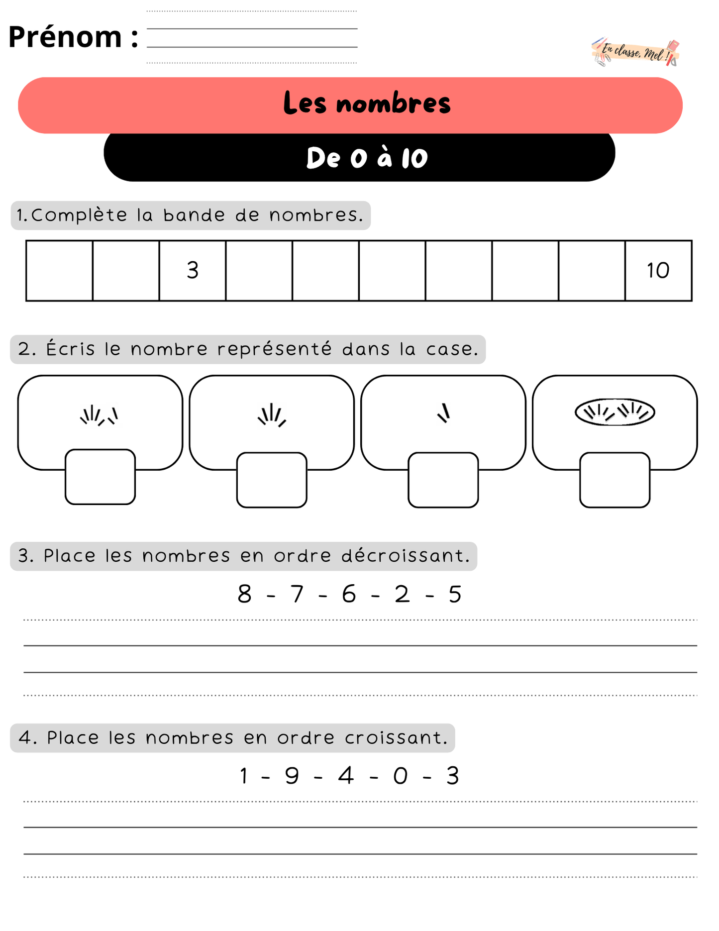 1er cycle - mathématiques