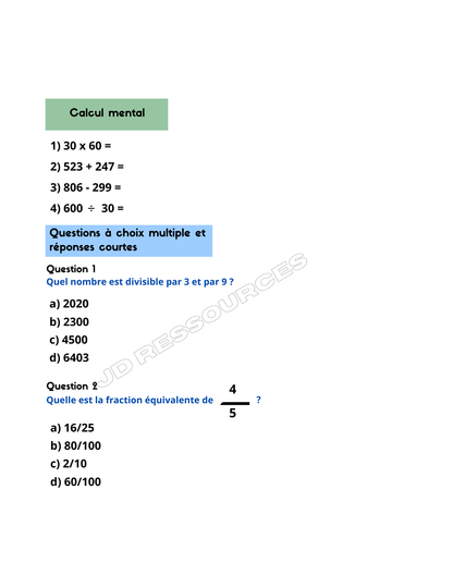 Examen du ministère-Simulation version 2