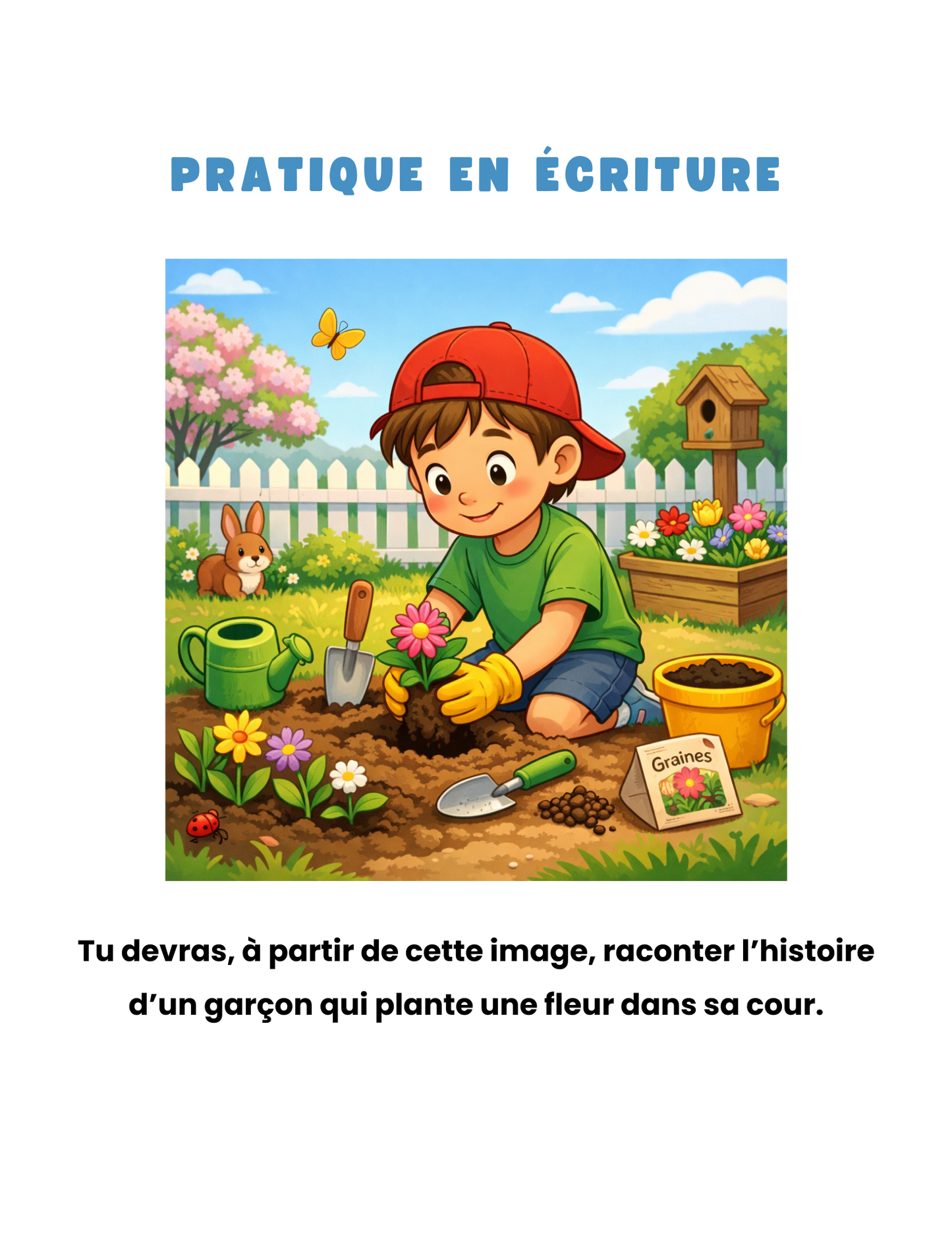 4e - Écriture - pratique ministérielle (thème printemps)