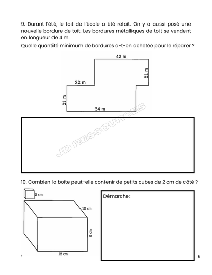 Examen du ministère en mathématiques - 6e année