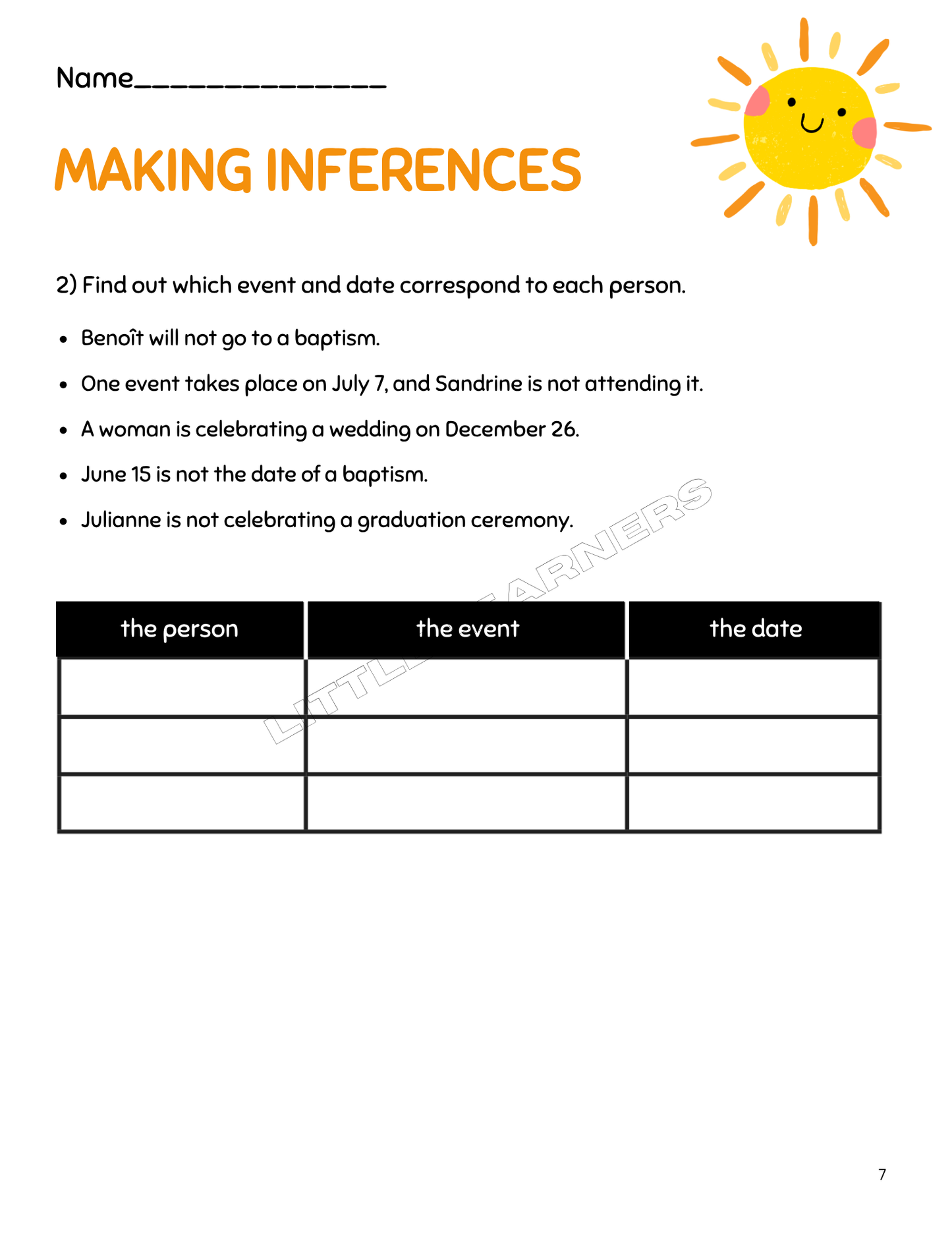 Morning Work: Reading & Grammar
