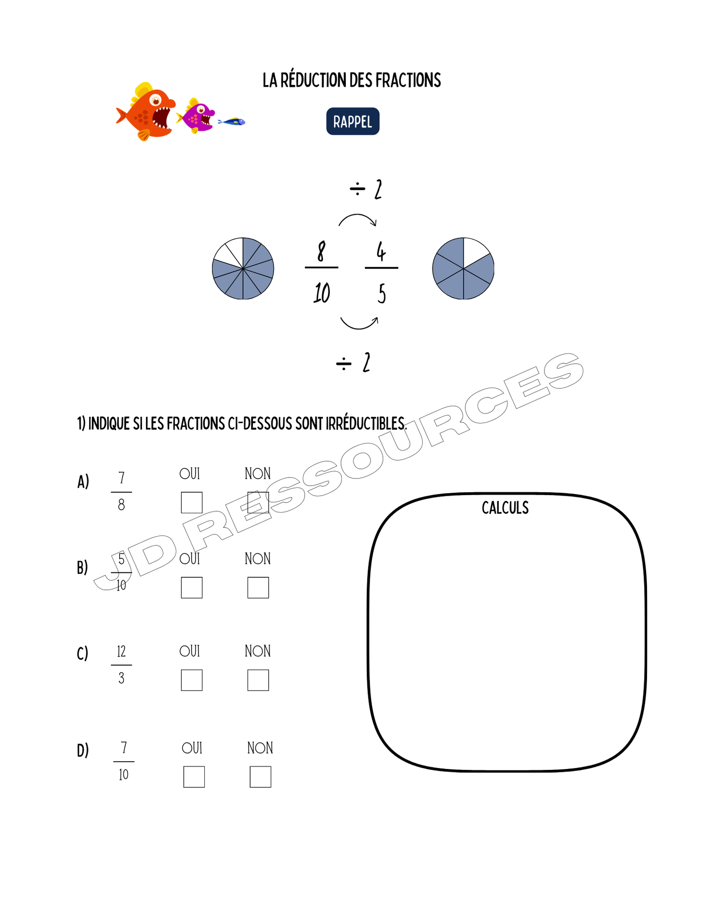 Cahier de mathématiques| 48 pages