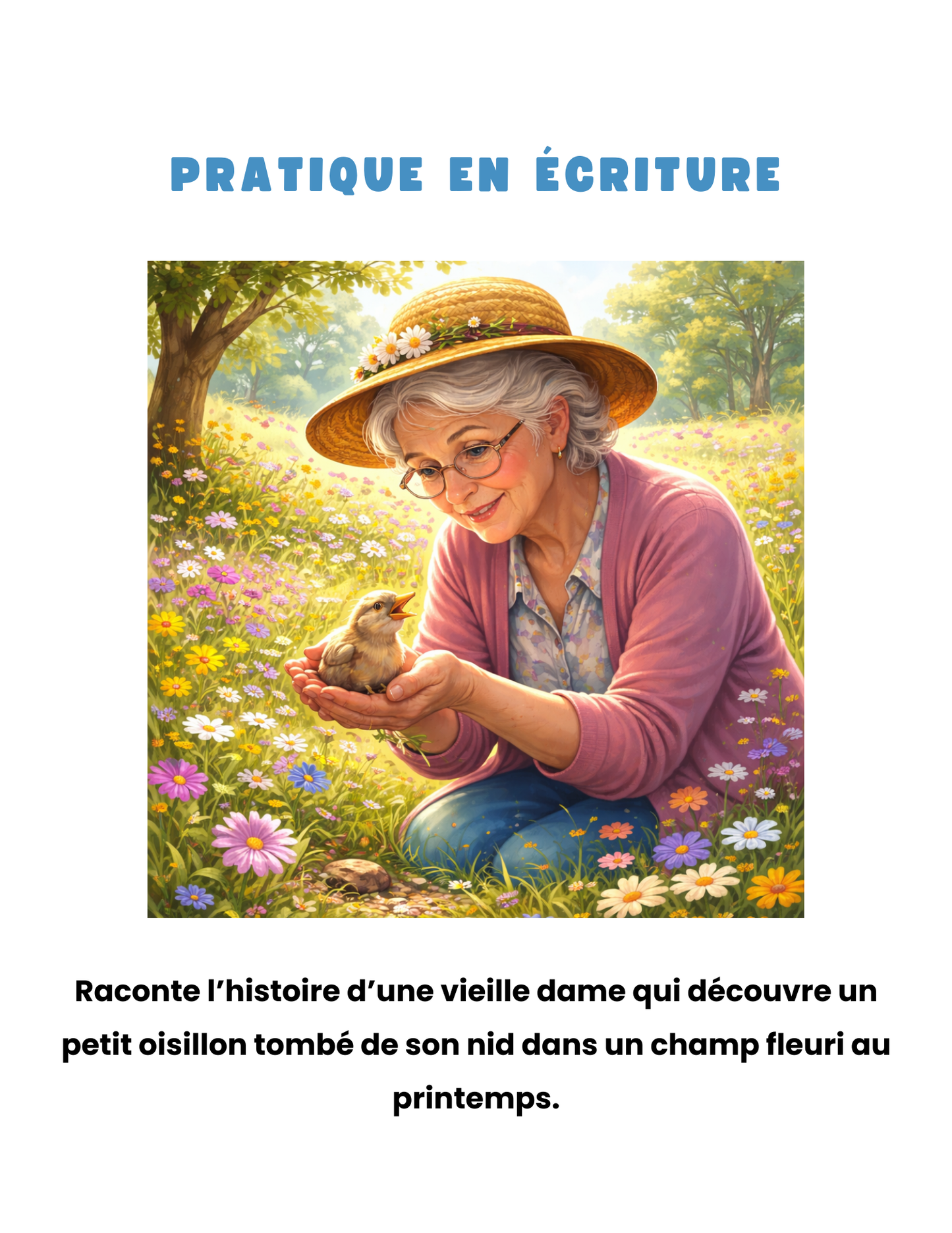 4e - Écriture - pratique ministérielle (thème printemps)