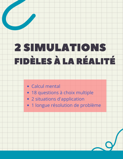 Examen du ministère en mathématiques - 6e année
