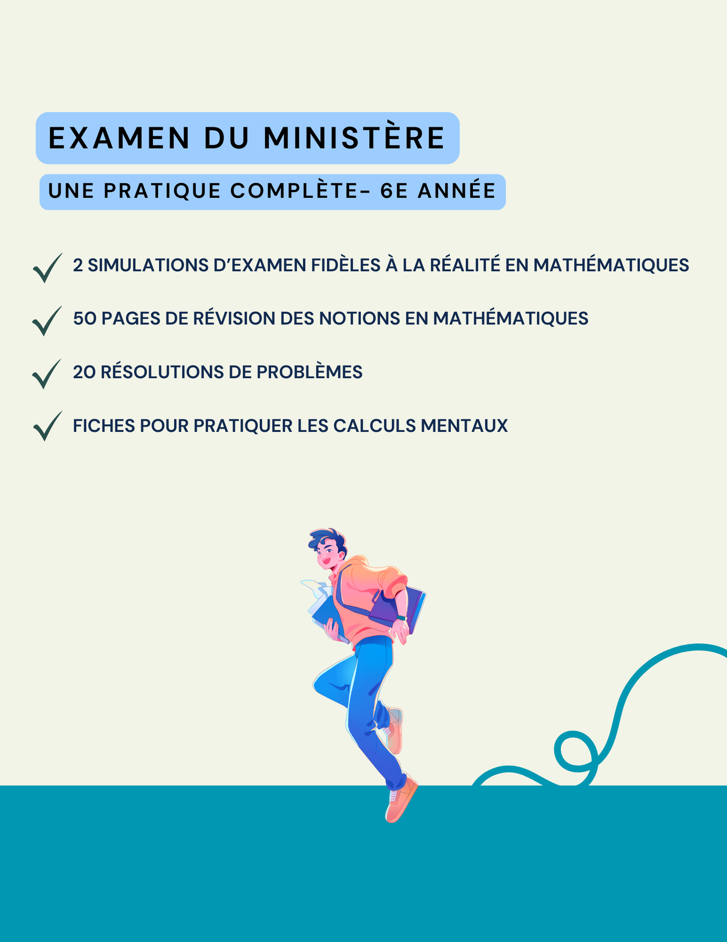 Examen du ministère en mathématiques - 6e année