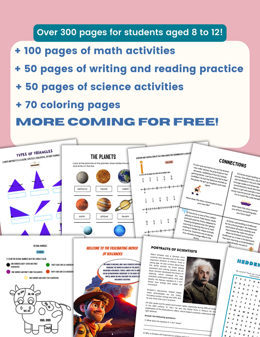 All Our Resources | 300+ Pages | Ages 8–12
