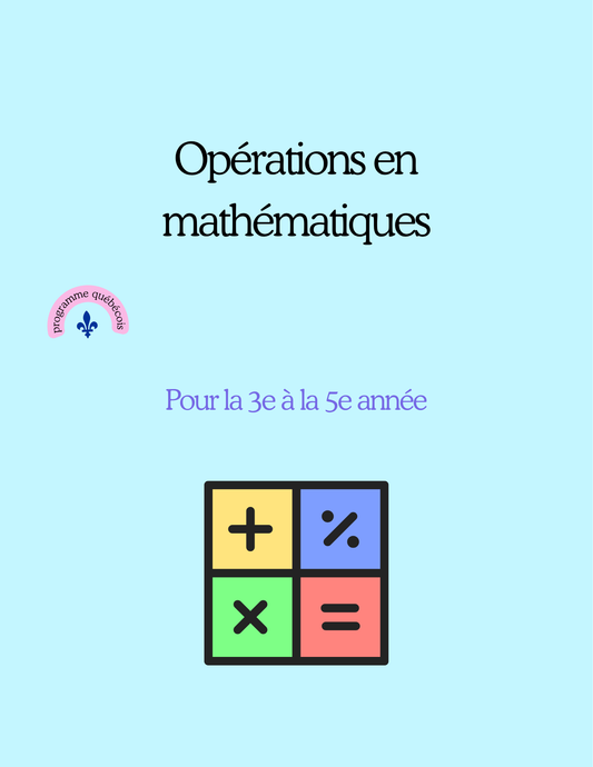 Opérations en mathématiques