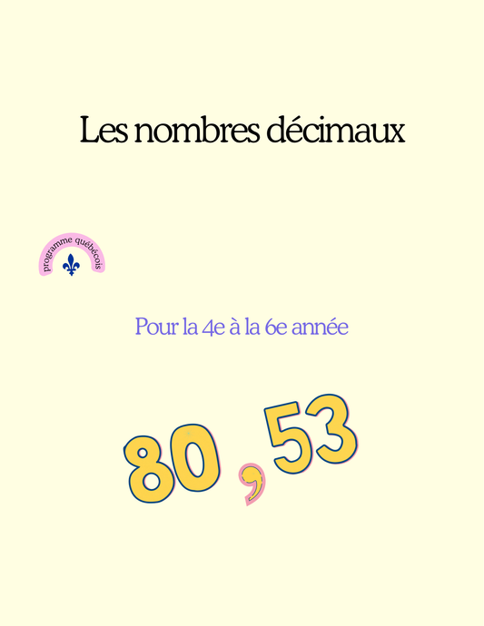Les nombres décimaux
