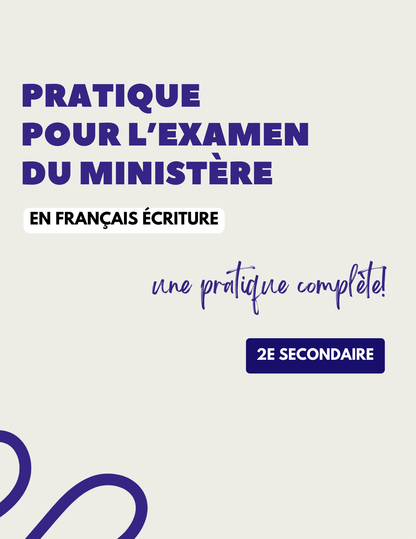 Trousse complète-Pratique ministérielle 2e secondaire-écriture