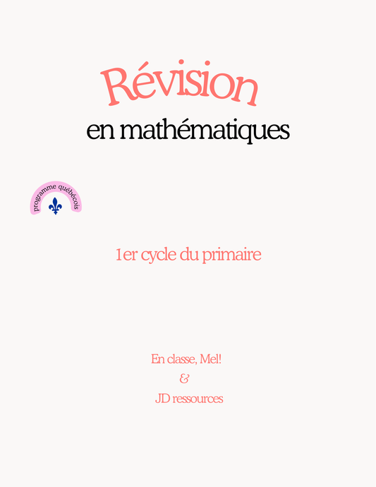 1er cycle - mathématiques