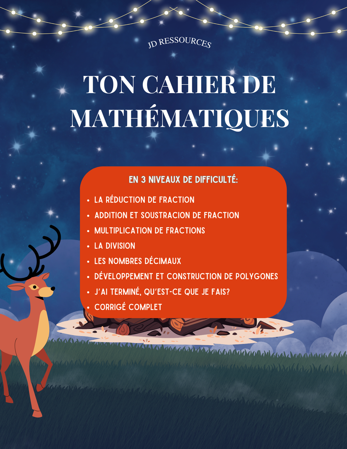 Cahier de mathématiques| 48 pages