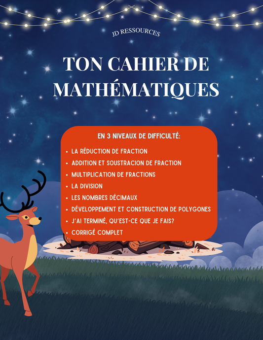 Cahier de mathématiques| 48 pages