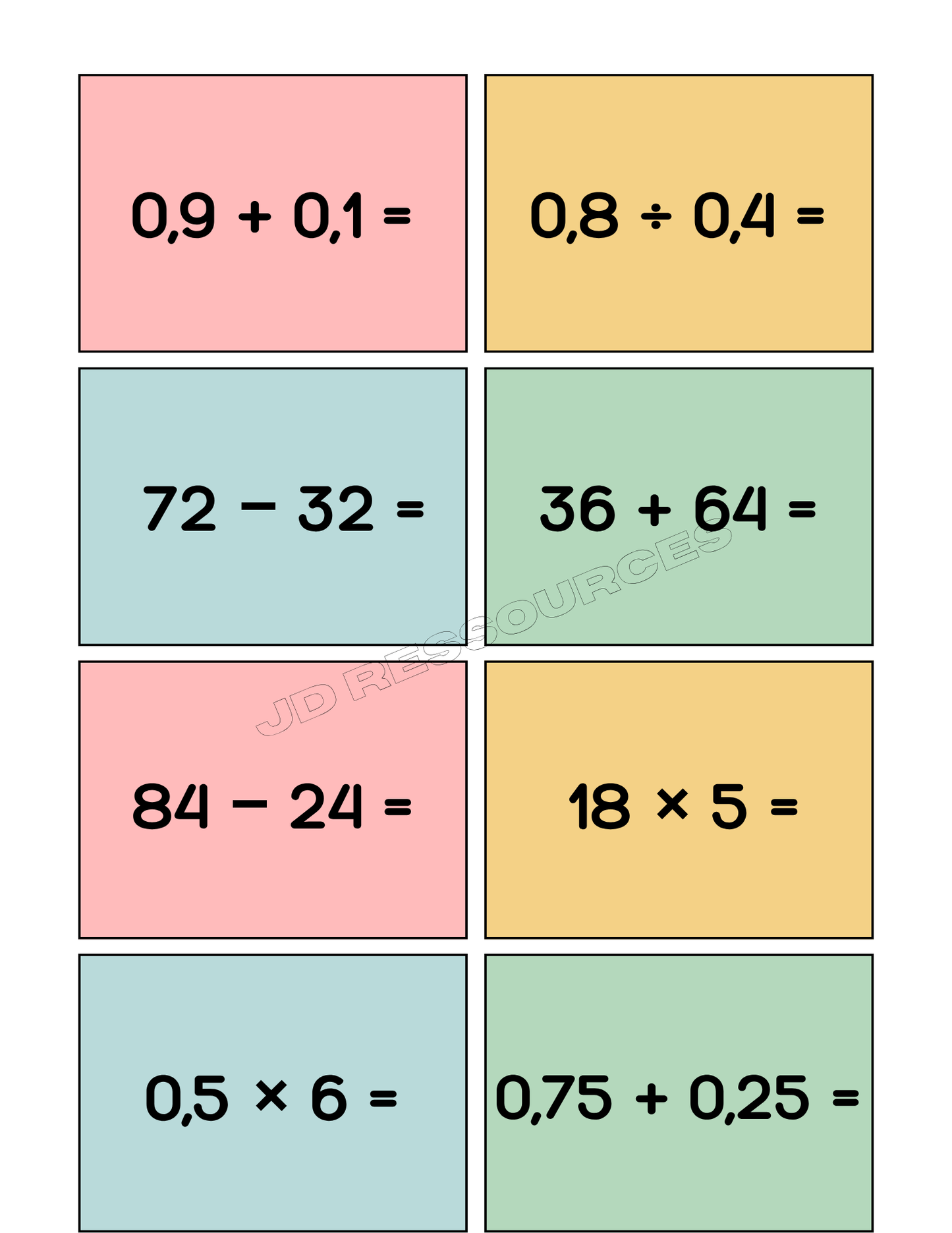 Examen du ministère en mathématiques - 6e année