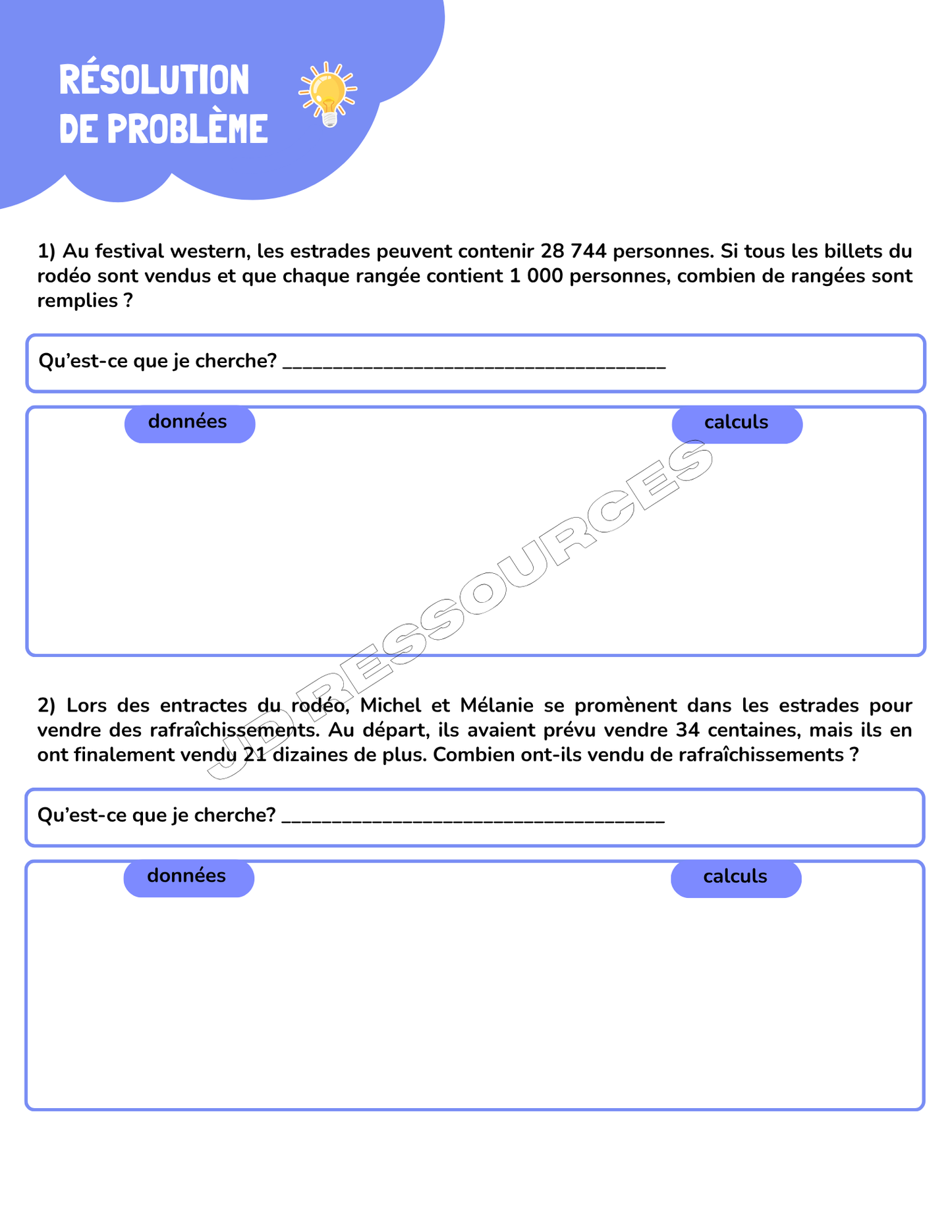 Ma 5e année en mathématiques