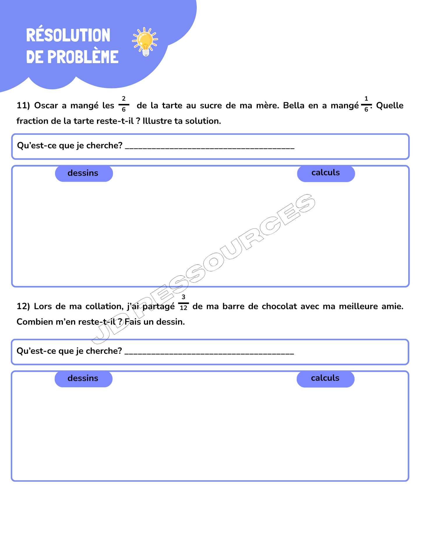 Ma 5e année en mathématiques