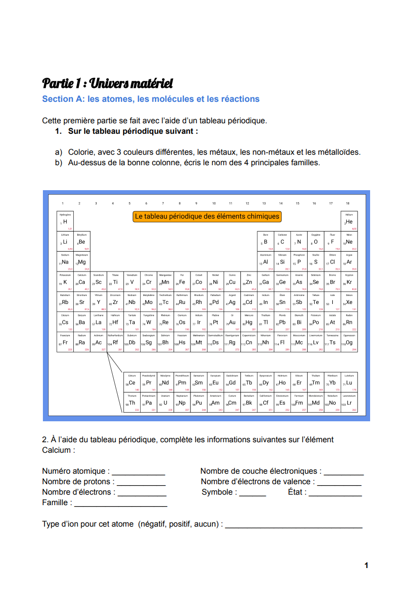 Pratique ministérielle | 4e secondaire | Sciences ST