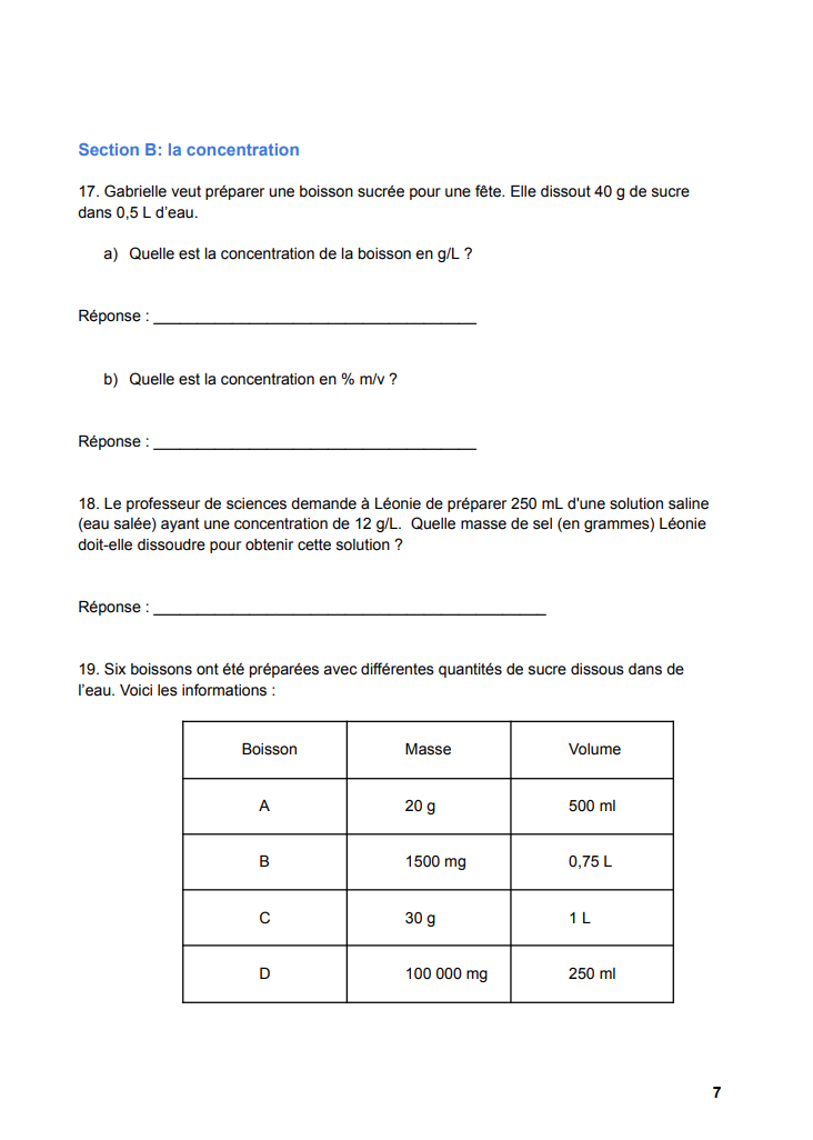 Pratique ministérielle | 4e secondaire | Sciences ST