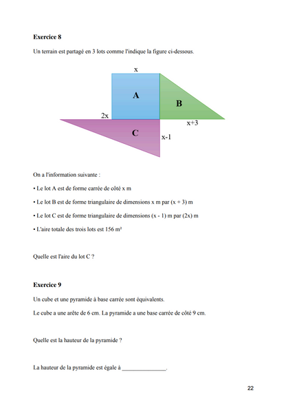 Pratique ministérielle | 4e secondaire | Mathématiques (SN)
