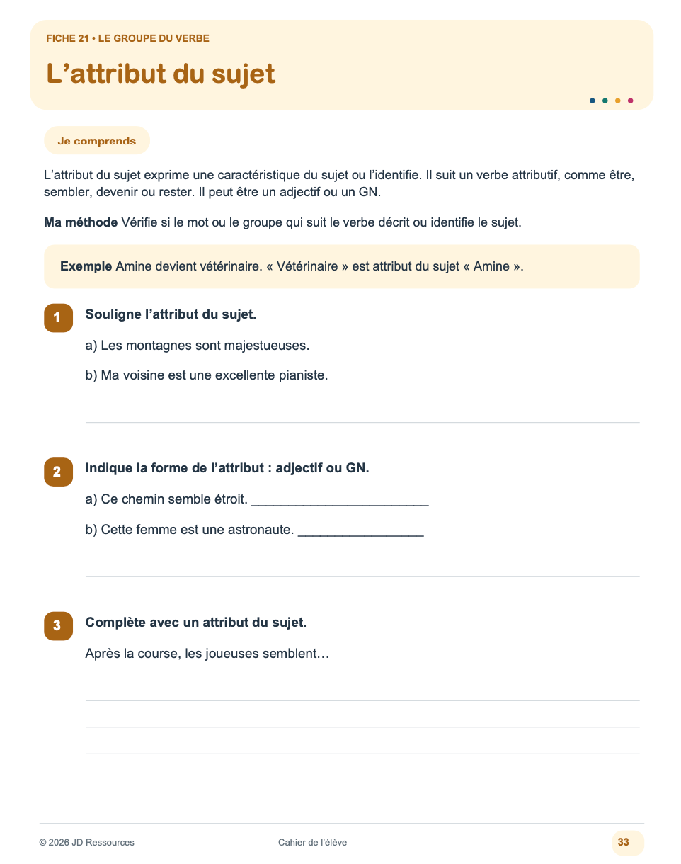 Évaluer les forces et difficultés en grammaire _ 3e cycle