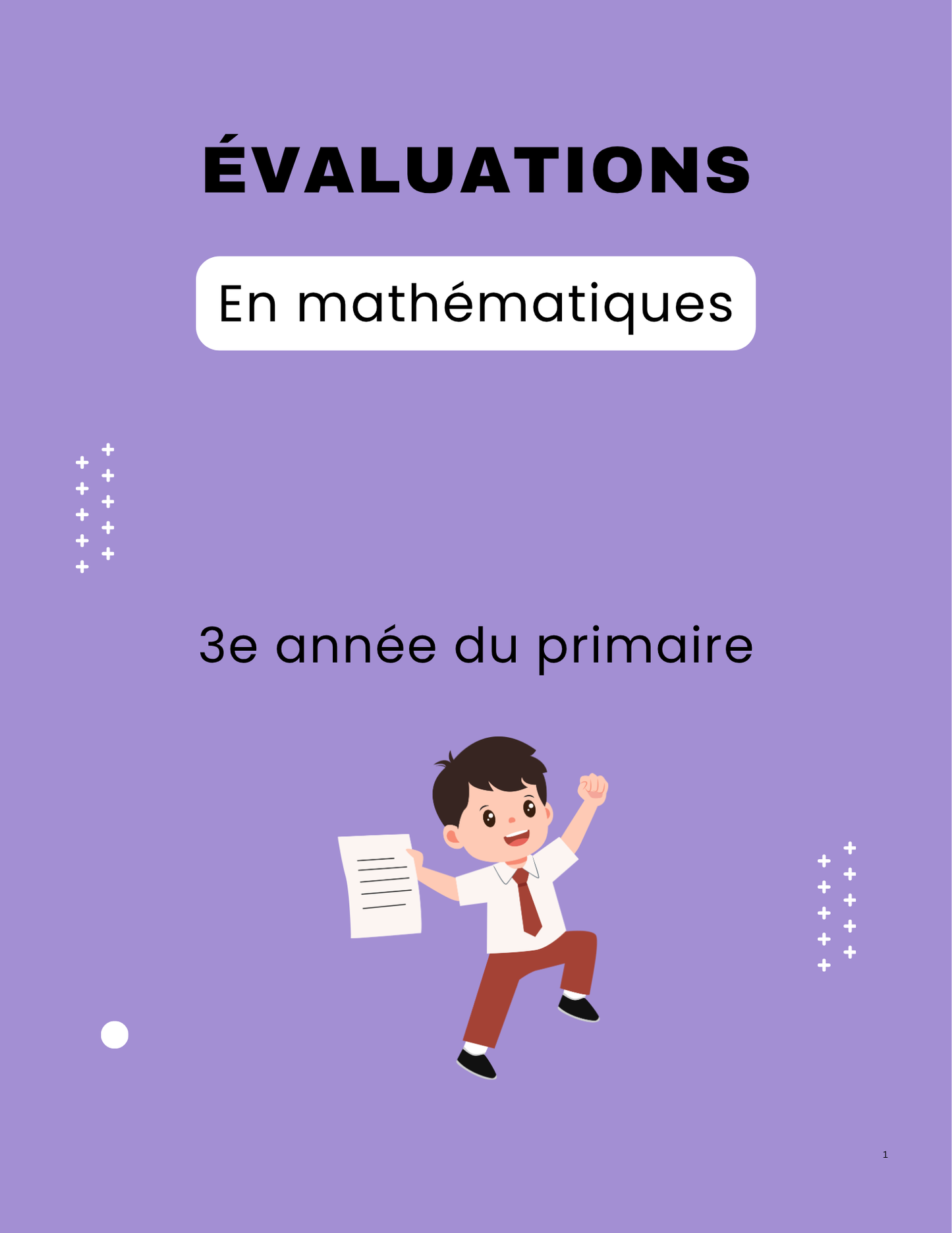Évaluations mathématiques- 3e année