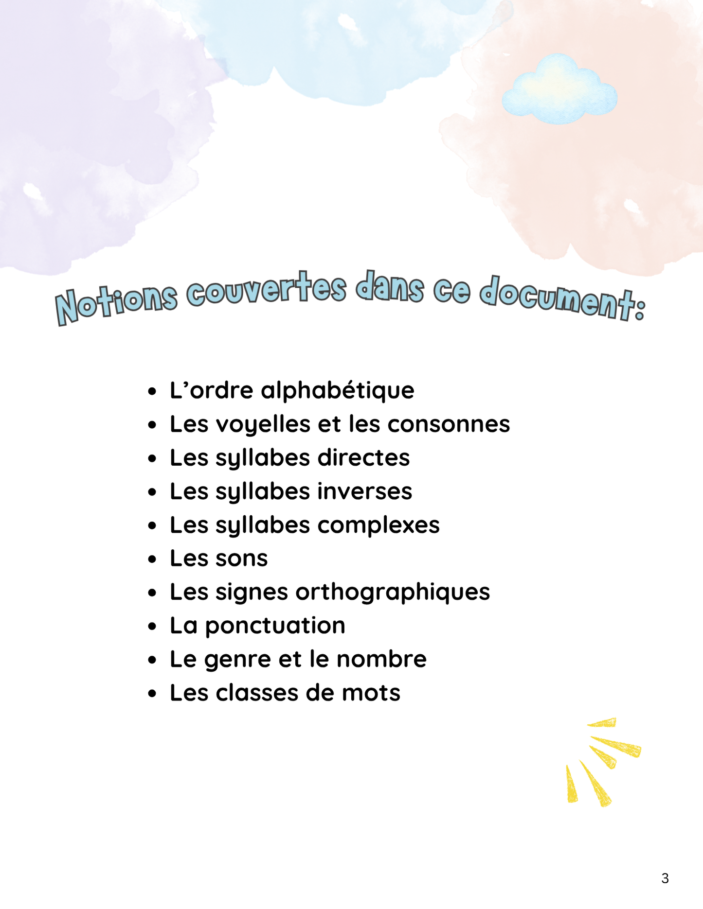 1er cycle- La grammaire